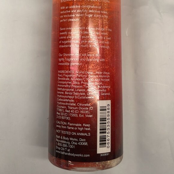 NEW Bath Body Works VELVET SUGAR Shimmer Mist,  8 oz/ 236mL - Picture 5 of 5